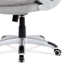 Kancelářská židle, šedá látka, kříž plast stříbrný, houpací mechanismus - KA-G198 SIL2