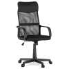 Kancelářská židle, potah černá ekokůže a síťovina MESH, houpací mechanismus - KA-L601 BK