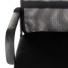 Kancelářská židle, potah černá ekokůže a síťovina MESH, houpací mechanismus - KA-L601 BK