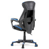 Herní křeslo, modrá, černá ekokůže a černá látka a síťovina MESH, PCA mech - KA-Y213 BLUE