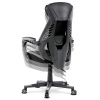 Herní křeslo, šedá, černá ekokůže a černá látka a síťovina MESH, PCA mech - KA-Y213 GREY