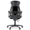 Herní křeslo, šedá, černá ekokůže a černá látka a síťovina MESH, PCA mech - KA-Y213 GREY