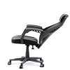 Herní křeslo, šedá, černá ekokůže a černá látka a síťovina MESH, PCA mech - KA-Y213 GREY