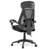 Kancelářská židle, potah černá látka a černá síťovina MESH, PC mech. s aretací - KA-Y309 BK