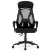Kancelářská židle, potah černá látka a černá síťovina MESH, PC mech. s aretací - KA-Y309 BK