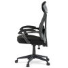 Kancelářská židle, potah černá látka a černá síťovina MESH, PC mech. s aretací - KA-Y309 BK