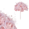 Puget z pěnových růžiček do ruky, barva lila, umělá dekorace - PRZ2995