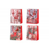 Taška dárková papírová, mix 4 druhů, cena za 1 kus, vánoční motiv - SF35178