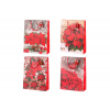 Taška dárková papírová, mix 4 druhů, cena za 1 kus, vánoční motiv - SF35180