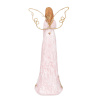 Anděl se svítícími křídly, polyresin SM401-PINK