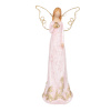 Anděl se svítícími křídly, polyresin SM401-PINK