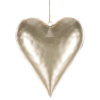 Srdce kovové, barva krémová UM0869-L CRM