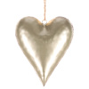 Srdce kovové, barva krémová UM0869-S CRM