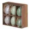 Vajíčko pravé, mix barev. Cena za sadu 6ks VEL7104