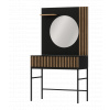 Meorati 85 Toaletní stolek Černá/Dub Artisan (Materiál / Dekor Černý mat, Dub artisan)