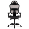 Kancelářská židle, synchronní mech., černá MESH, kovový kříž - KA-A188 BK