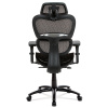 Kancelářská židle, synchronní mech., černá MESH, kovový kříž - KA-A188 BK