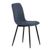 Židle jídelní, modrá látka, nohy černý kov - CT-283 BLUE2