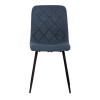 Židle jídelní, modrá látka, nohy černý kov - CT-283 BLUE2