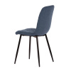 Židle jídelní, modrá látka, nohy černý kov - CT-283 BLUE2