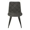 Židle jídelní, šedá látka, nohy černá kov - CT-382 GREY2