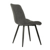 Židle jídelní, šedá látka, nohy černá kov - CT-382 GREY2