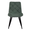 Židle jídelní, zelená látka, nohy černý kov - CT-382 GRN2
