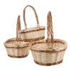 Koš proutěný, sada 3ks. Přírodní barva. - PRN2018 NAT