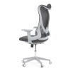 Židle kancelářská, šedý MESH, bílý plast, plastový kříž - KA-S248 GREY