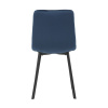Židle jídelní, modrý samet, kov černý mat - DCL-973 BLUE4