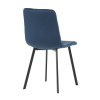 Židle jídelní, modrý samet, kov černý mat - DCL-973 BLUE4