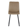 Židle jídelní, cappuccino samet, kov černý mat - DCL-973 CAP4