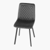 Židle jídelní, šedý samet, kov černý mat - DCL-973 GREY4