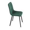 Židle jídelní, zelený samet, kov černý mat - DCL-973 GRN4