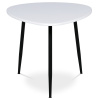 Konferenční stůl, MDF deska, bilý matt, černý kov - AF-3012 WT