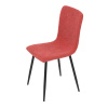 Židle jídelní, červená látka, černý kov - DCL-964 RED2