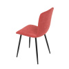 Židle jídelní, červená látka, černý kov - DCL-964 RED2