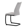 Židle jídelní,  světle šedá látka, černé kovové nohy - DCL-438 LAN2
