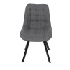 Židle jídelní, šedá látka, nohy černý kov - HC-465 GREY2