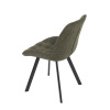 Židle jídelní, zelená látka, nohy černý kov - HC-465 GRN2