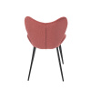 Židle jídelní, červená látka, černá kovová podnož - DCL-1031 RED2