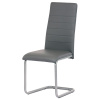 Židle jídelní, šedá koženka, kov šedá - DCL-402 GREY