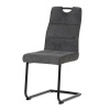 Židle jídelní, šedá látka, černý kov - HC-972 GREY2
