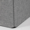 Taburet s úložným prostorem, látka šedá - TAB-461 GREY2