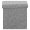 Taburet s úložným prostorem, látka šedá - TAB-461 GREY2