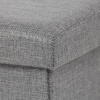 Taburet s úložným prostorem, látka šedá - TAB-461 GREY2