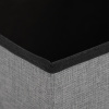 Taburet s úložným prostorem, látka šedá - TAB-461 GREY2