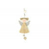 Andělíček, závěsná dřevěná vánoční dekorace - ZA8609