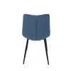 Židle jídelní, modrá látka, černé kovové nohy - DCL-193 BLUE2