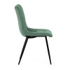 Židle jídelní, zelená látka, černé kovové nohy - DCL-193 GRN2